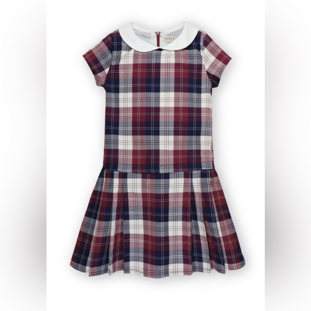 Hope & Henry Organic Peter Pan Collar Pleated Dress Girl’s size 10 NWT